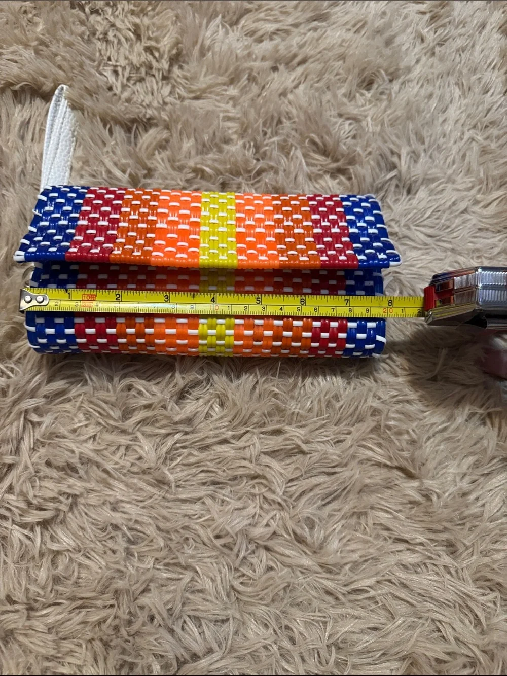 Colorblock Woven Clutch Wallet - Multicolor